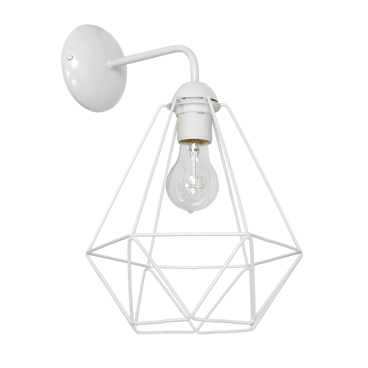 MiLagro Kinkiet Basket 1xE27 Biały MLP7211