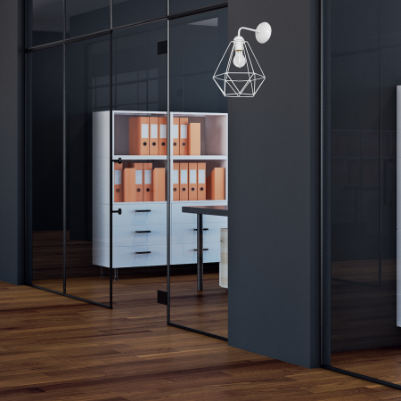 MiLagro Kinkiet Basket 1xE27 Biały MLP7211