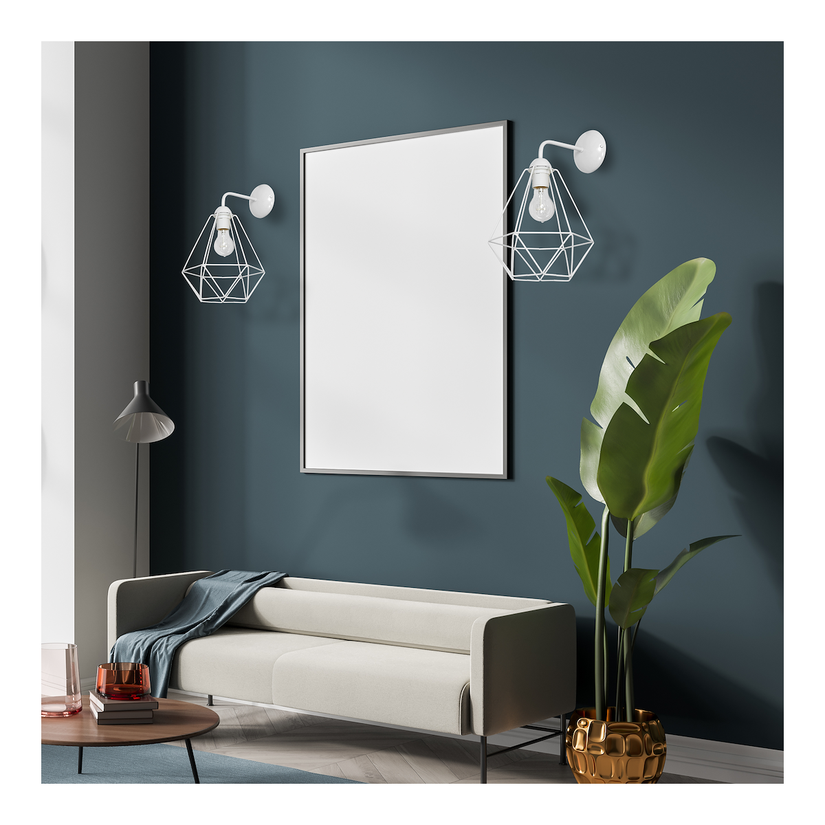 MiLagro Kinkiet Basket 1xE27 Biały MLP7211