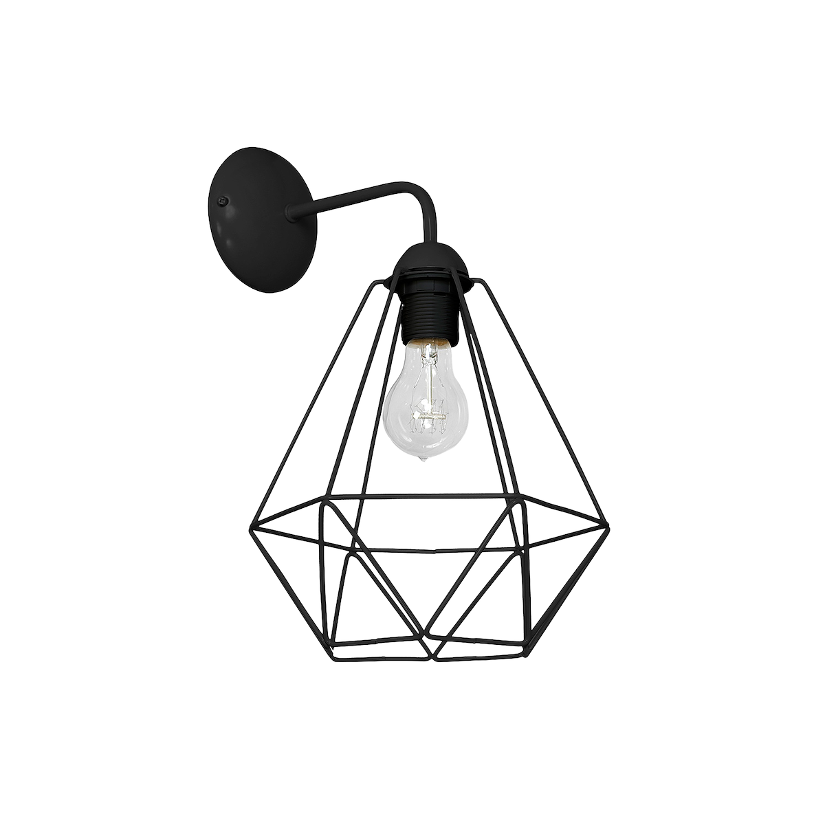 MiLagro Kinkiet BASKET BLACK 1xE27 MLP7206