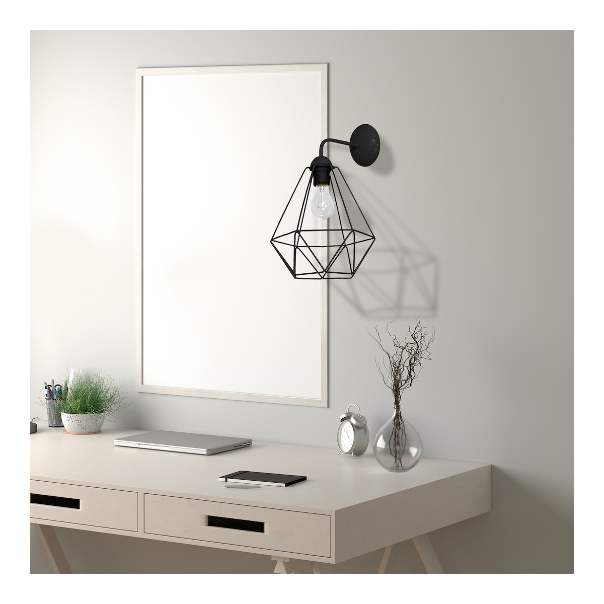 MiLagro Kinkiet BASKET BLACK 1xE27 MLP7206