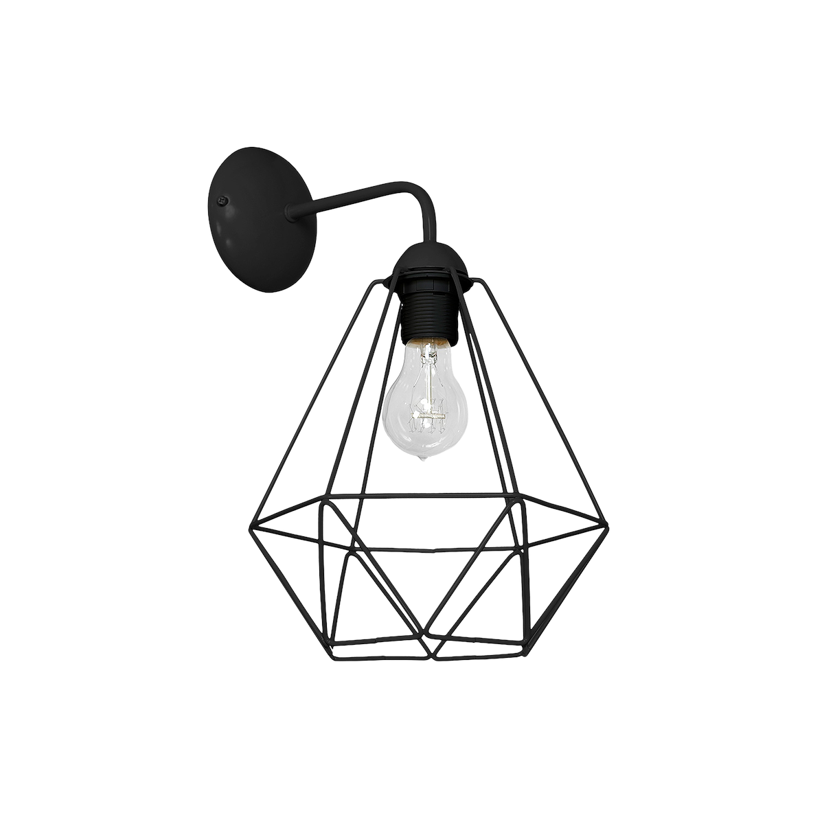 MiLagro Kinkiet BASKET BLACK 1xE27 MLP7206