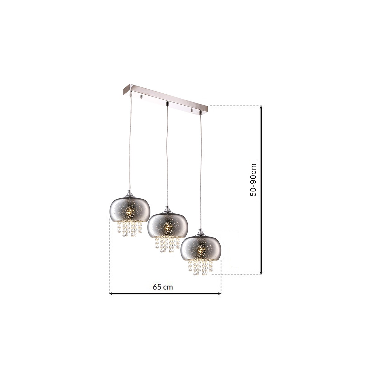 MiLagro LAMPA WISZĄCA STARLIGHT 3xE14 ML3787
