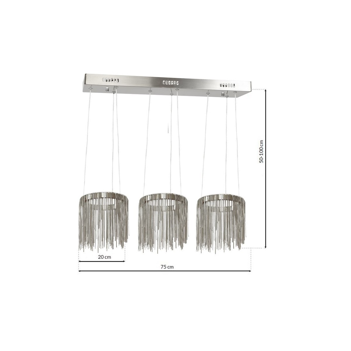 MiLagro LAMPA WISZĄCA CASCATA SATIN 54W LED ML3793