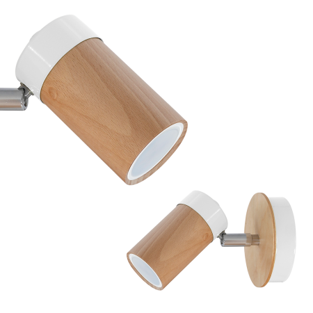 MiLagro Kinkiet Baron 1xGU10 Biały MLP9007