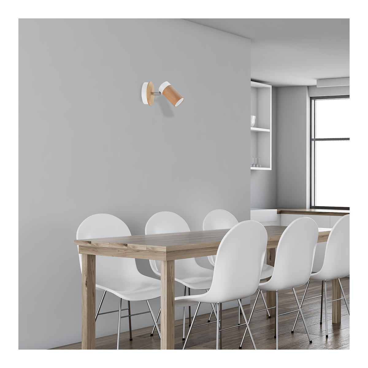 MiLagro Kinkiet Baron 1xGU10 Biały MLP9007