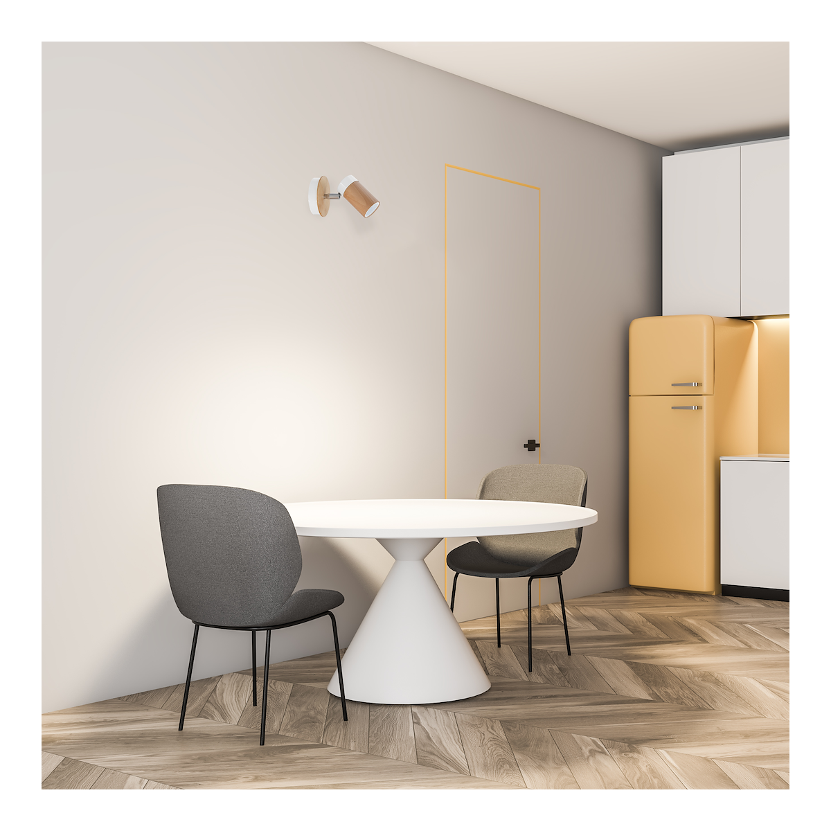 MiLagro Kinkiet Baron 1xGU10 Biały MLP9007