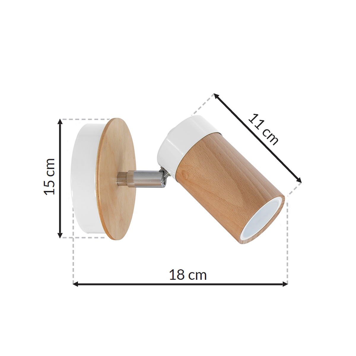 MiLagro Kinkiet Baron 1xGU10 Biały MLP9007