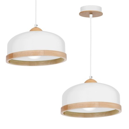 MiLagro Lampa wisząca Studio Biały 1xE27 MLP8848