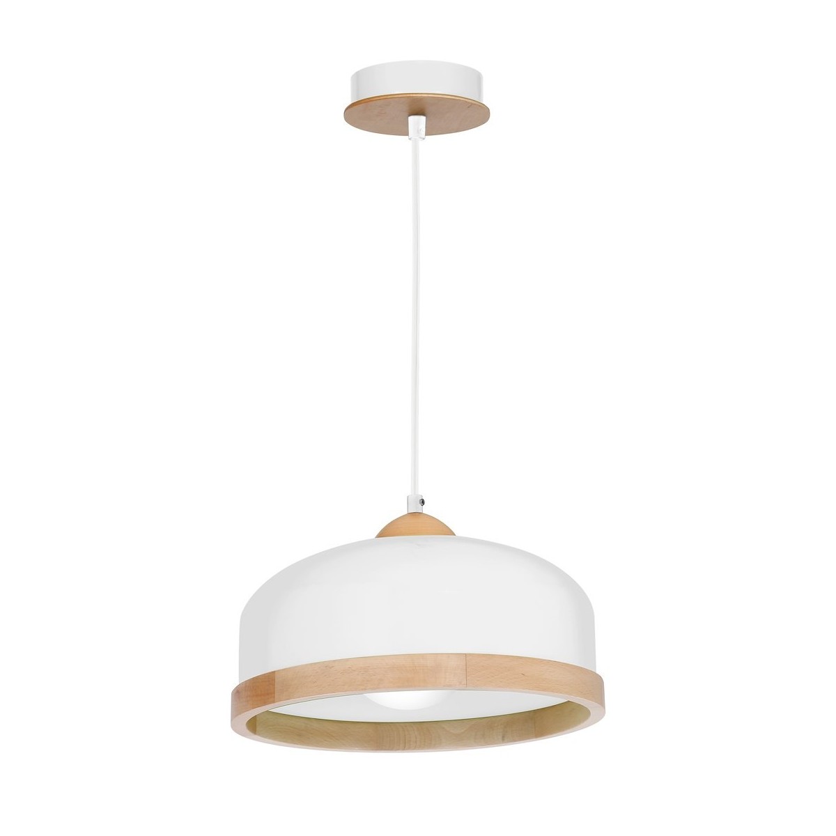 MiLagro Lampa wisząca Studio Biały 1xE27 MLP8848