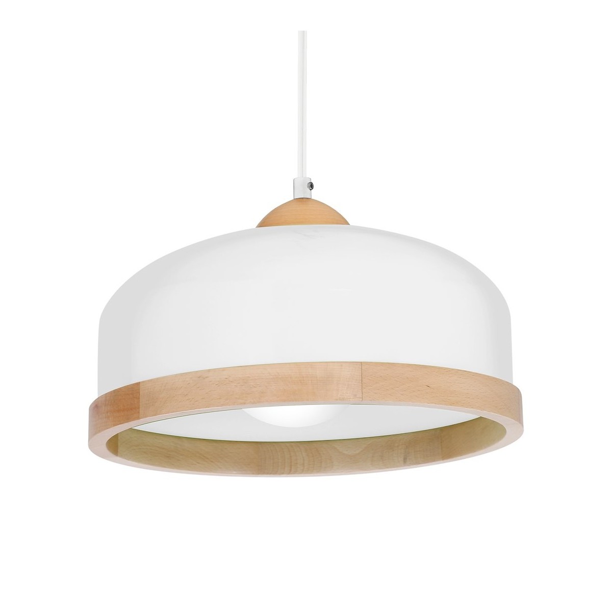 MiLagro Lampa wisząca Studio Biały 1xE27 MLP8848