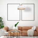 MiLagro Lampa wisząca Studio Biały 1xE27 MLP8848