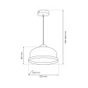 MiLagro Lampa wisząca Studio Biały 1xE27 MLP8848
