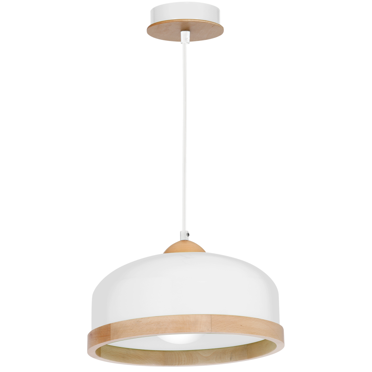 MiLagro Lampa wisząca Studio Biały 1xE27 MLP8848