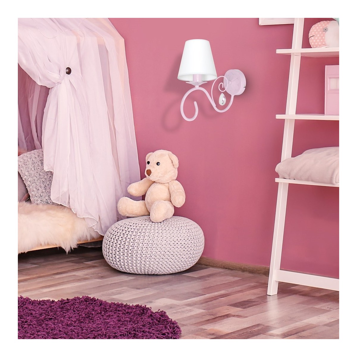 MiLagro Kinkiet SARA PINK 1xE14/40W/230V MLP1050