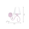 MiLagro MLP1050 kinkiet SARA PINK stylowe oświetlenie