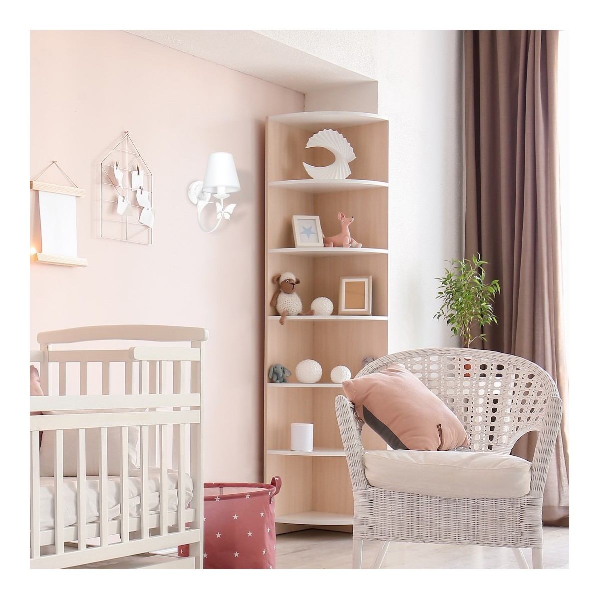 MiLagro Kinkiet Alice 1xE14 Biały MLP959