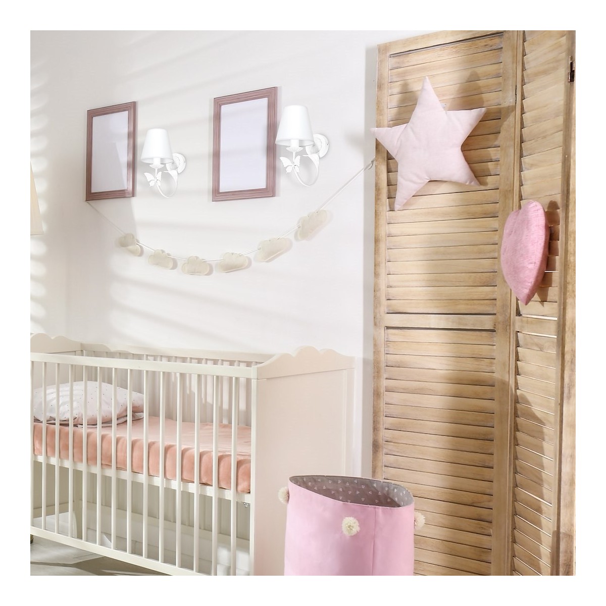 MiLagro Kinkiet Alice 1xE14 Biały MLP959