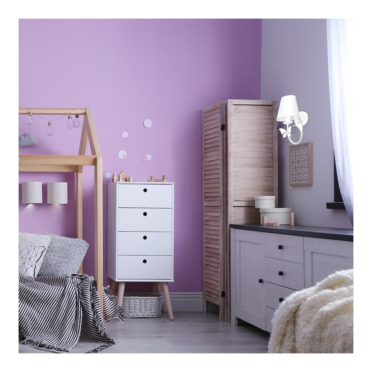 MiLagro Kinkiet Alice 1xE14 Biały MLP959