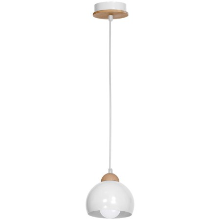 MiLagro Lampa wisząca Dama Biały 1xE27 MLP6440