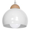 MiLagro Lampa wisząca Dama Biały 1xE27 MLP6440