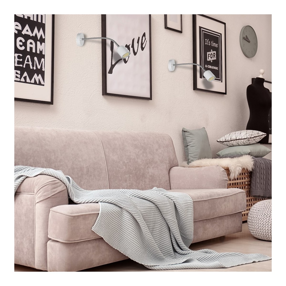 MiLagro Kinkiet Maxi 1xGU10 Biały MLP9639