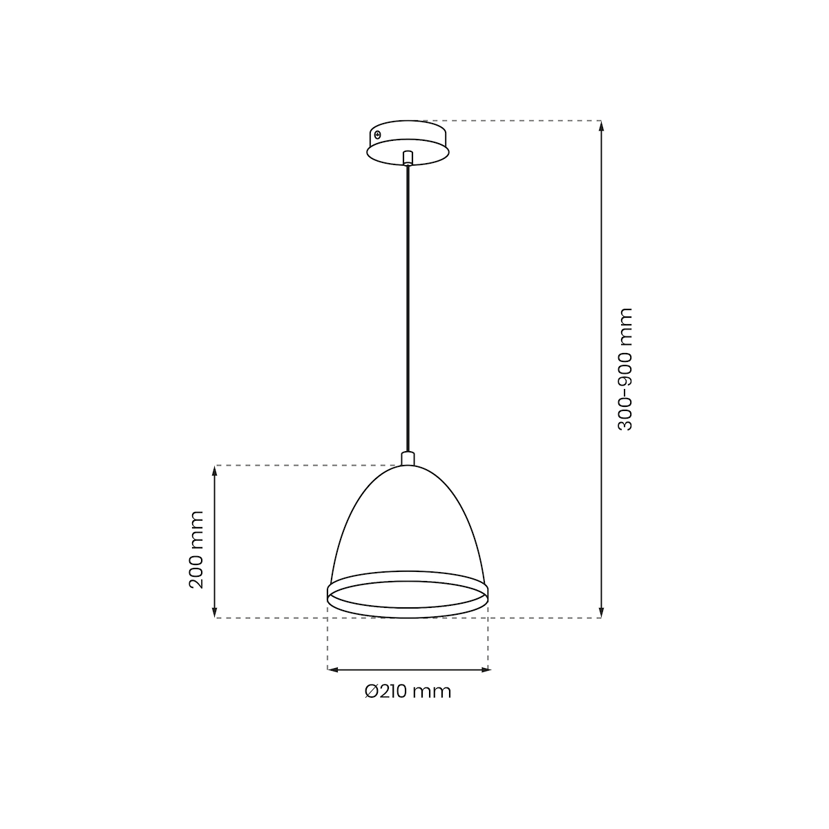 MiLagro Lampa wisząca Studio Biały 1xE27 MLP8849