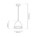 MiLagro Lampa wisząca Studio Biały 1xE27 MLP8849