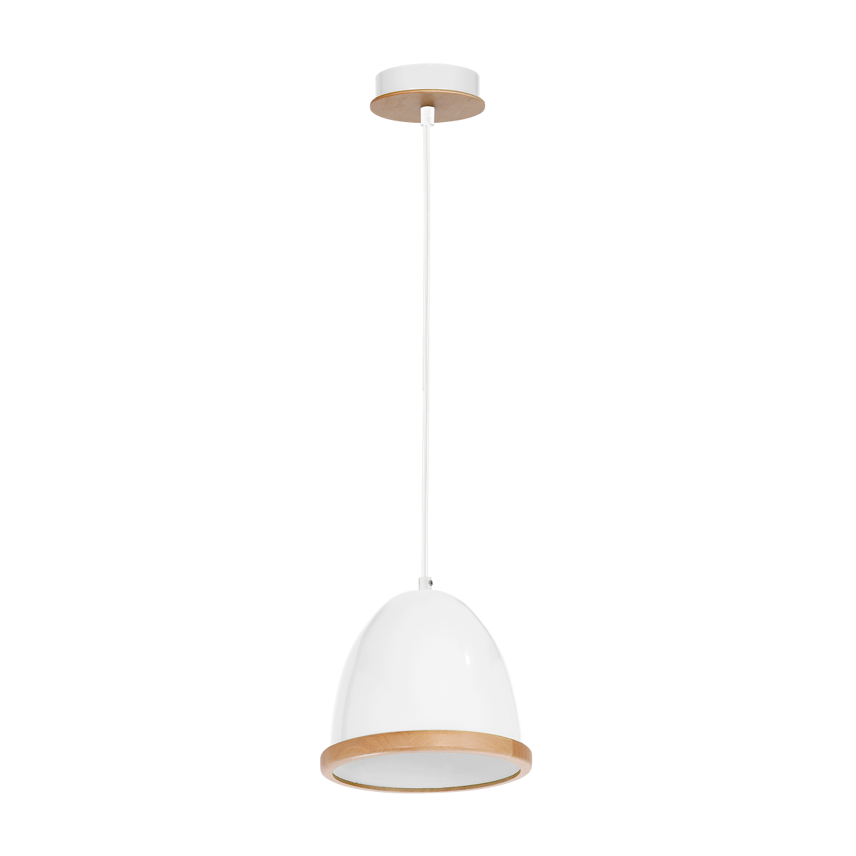 MiLagro Lampa wisząca Studio Biały 1xE27 MLP8849