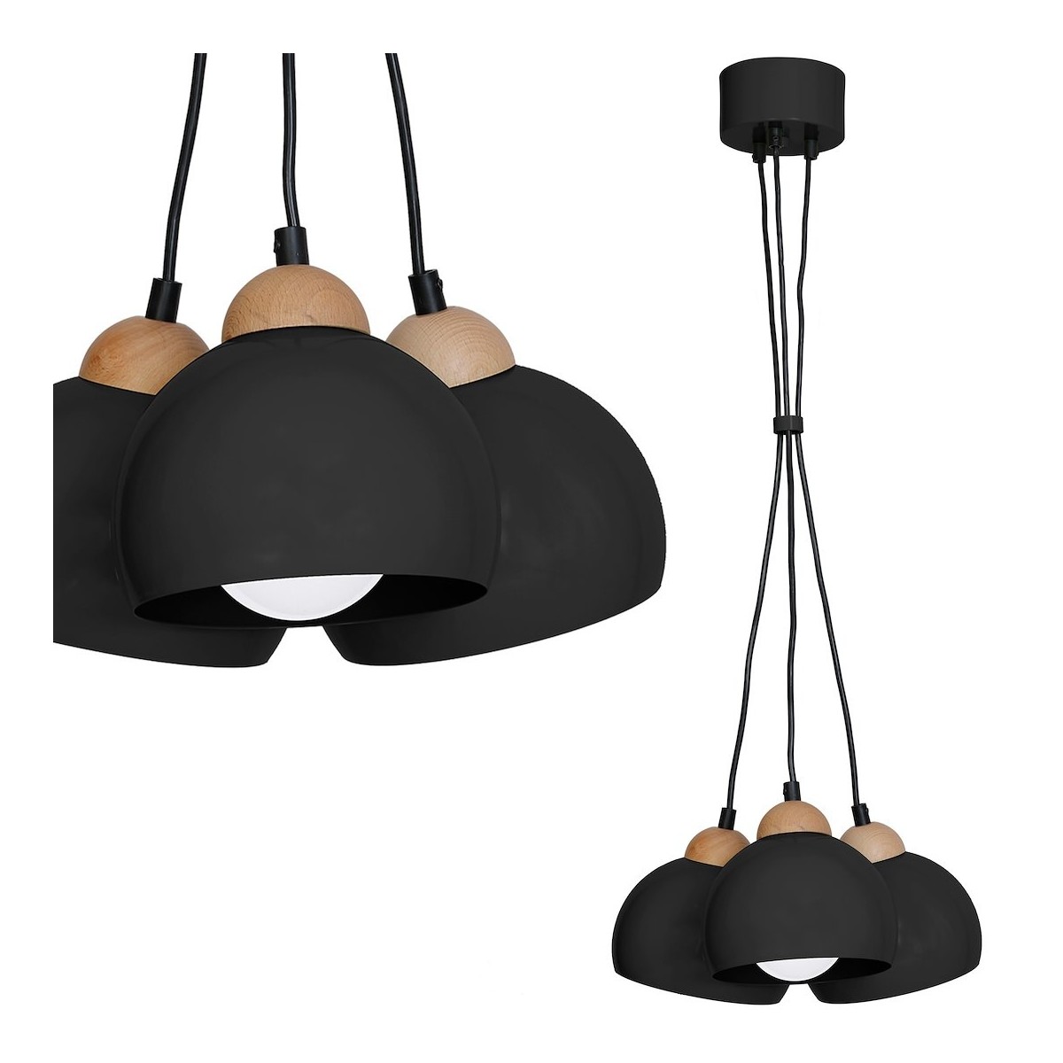 MiLagro MLP6580 lampa DAMA BLACK dekoracyjne oświetlenie