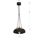 MiLagro MLP6580 lampa DAMA BLACK dekoracyjne oświetlenie