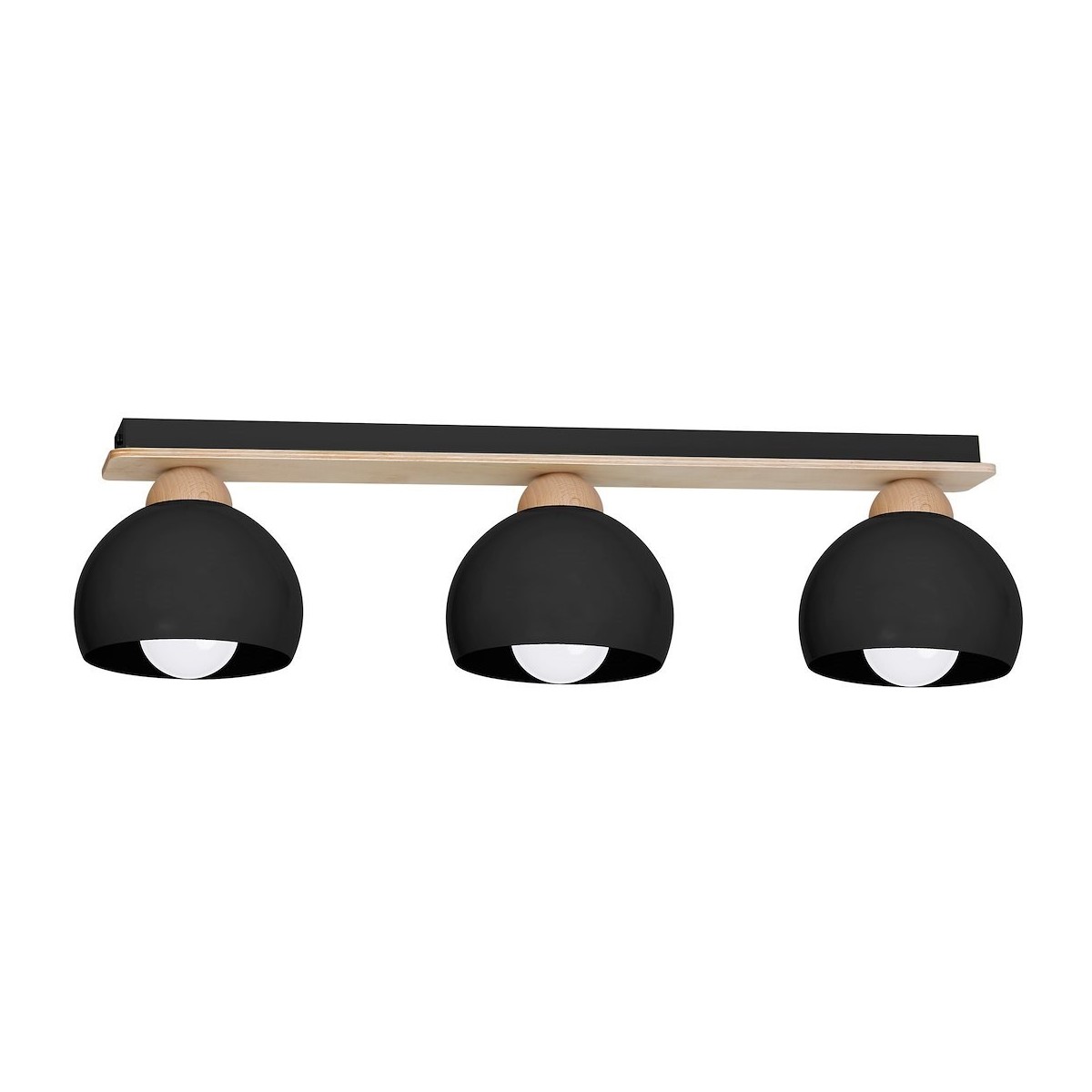 MiLagro Lampa sufitowa DAMA BLACK 3xE27 MLP6560
