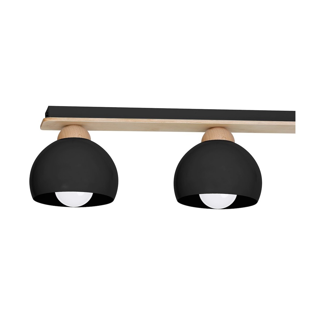 MiLagro Lampa sufitowa DAMA BLACK 3xE27 MLP6560