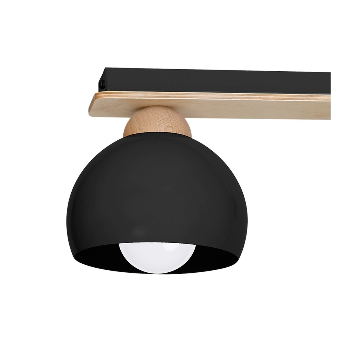 MiLagro Lampa sufitowa DAMA BLACK 3xE27 MLP6560