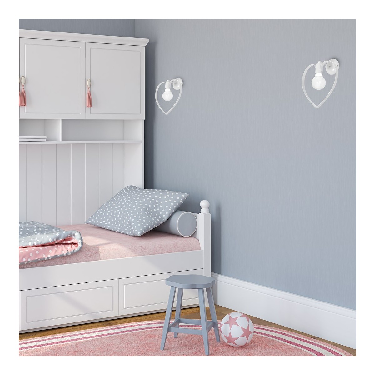 MiLagro Kinkiet Amore 1xE27 Biały MLP9949