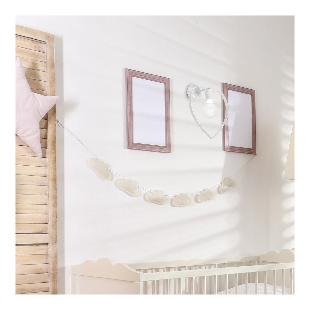 MiLagro Kinkiet Amore 1xE27 Biały MLP9949