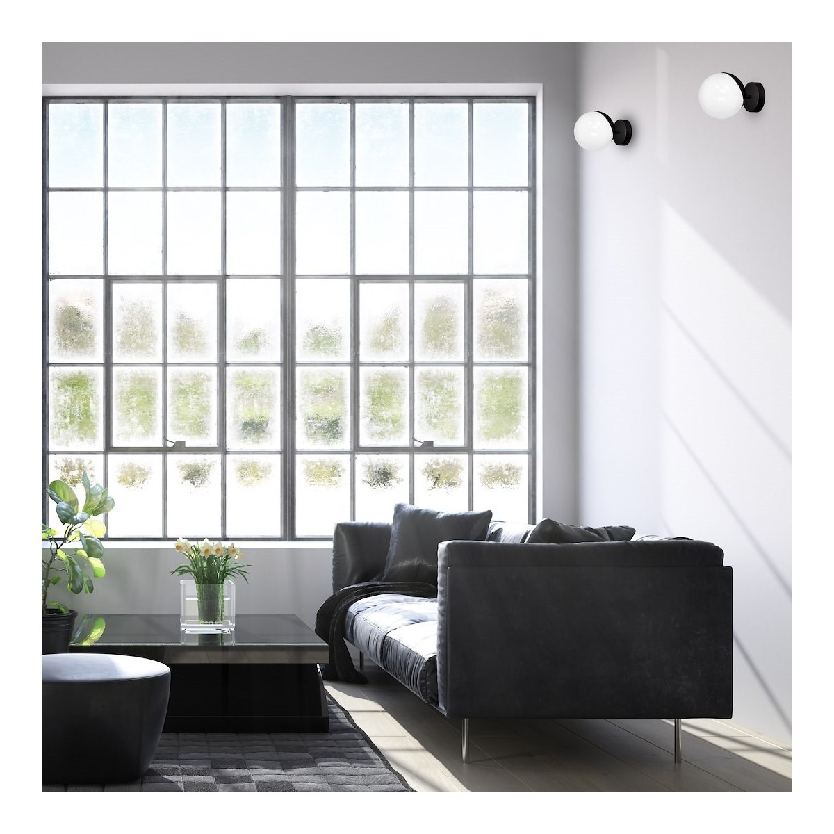 MiLagro Kinkiet SFERA BLACK 1xE14 MLP8854