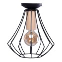 MiLagro Lampa sufitowa WILL BLACK 1xE27 MLP4189