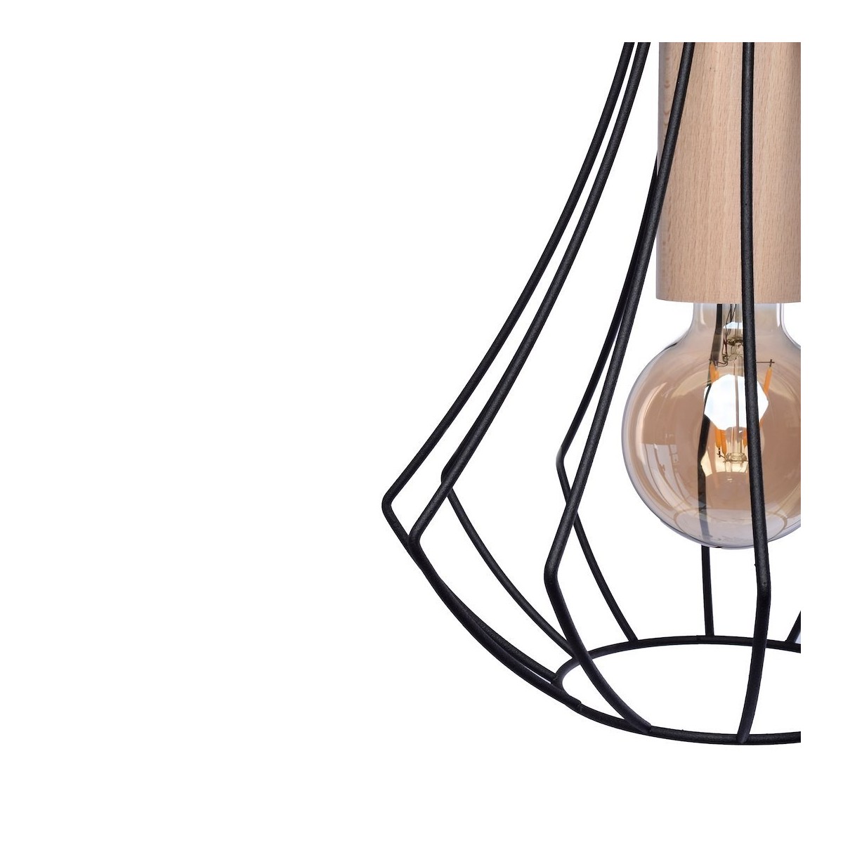 MiLagro Lampa sufitowa WILL BLACK 1xE27 MLP4189