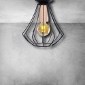 MiLagro Lampa sufitowa WILL BLACK 1xE27 MLP4189