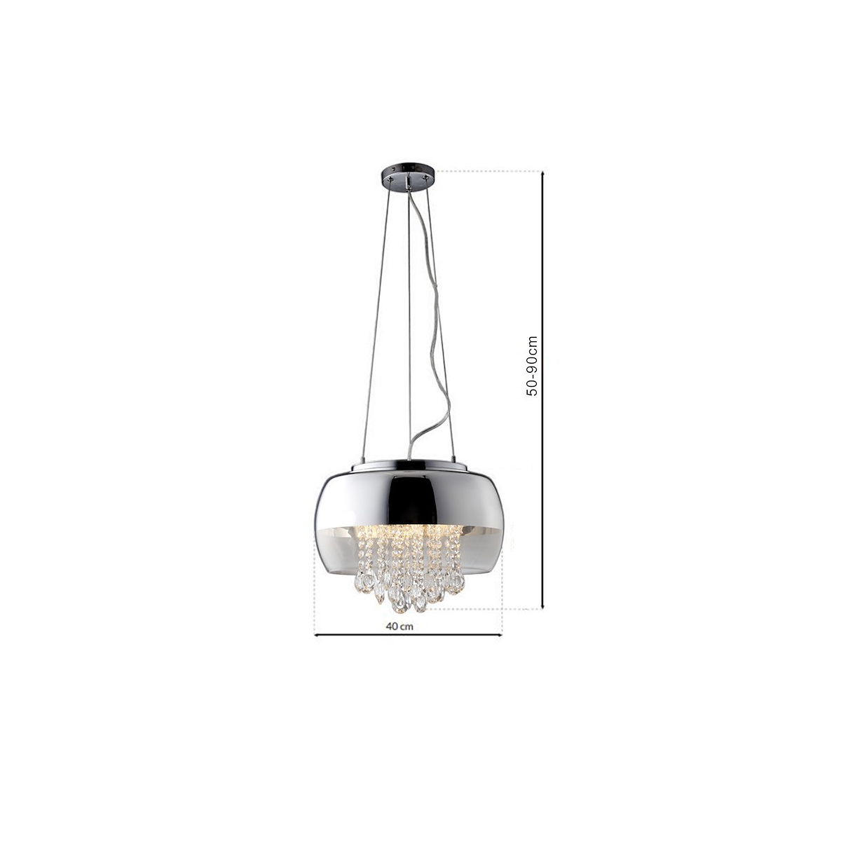 MiLagro Lampa Wisząca LUNA 3xE14 LED ML3801