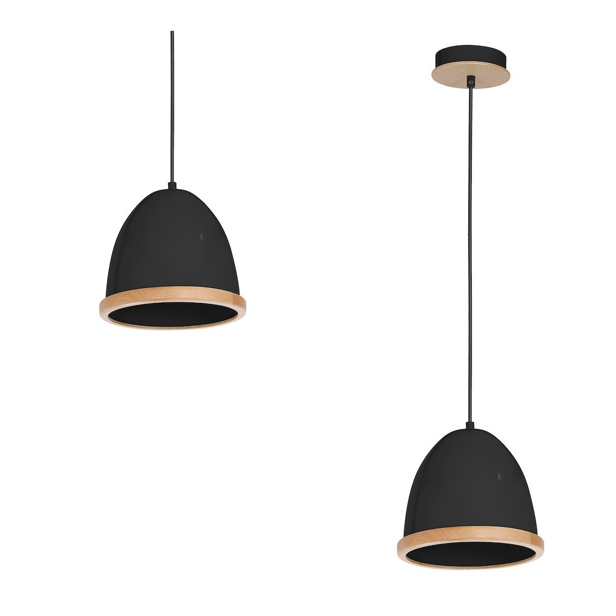 MiLagro Lampa wisząca STUDIO BLACK 1xE27 MLP8852