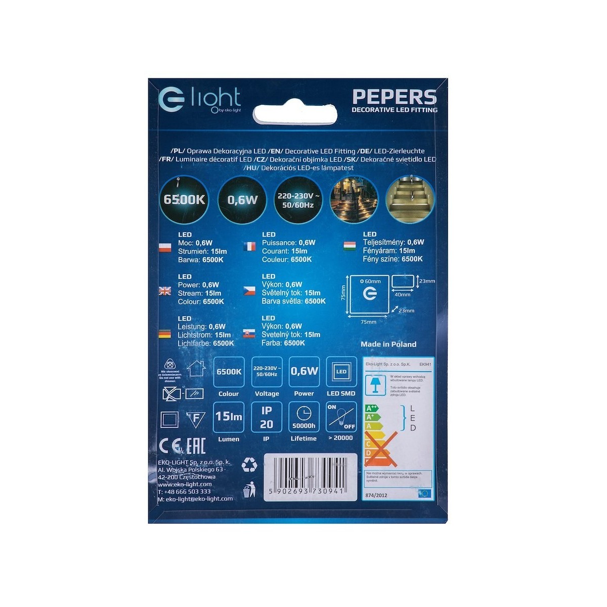 MiLagro PEPERS EKS0438 LED efektowne oświetlenie