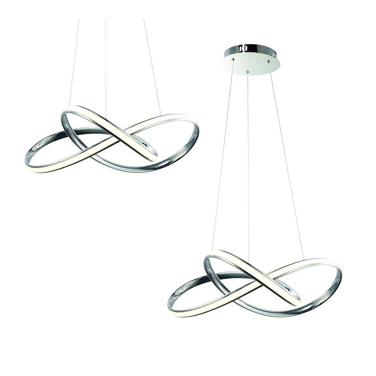 MiLagro LAMPA WISZĄCA CAPPIO CHROME 36W LED ML3806
