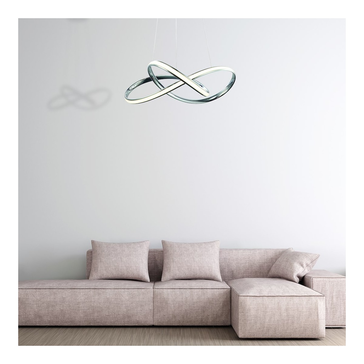 MiLagro LAMPA WISZĄCA CAPPIO CHROME 36W LED ML3806