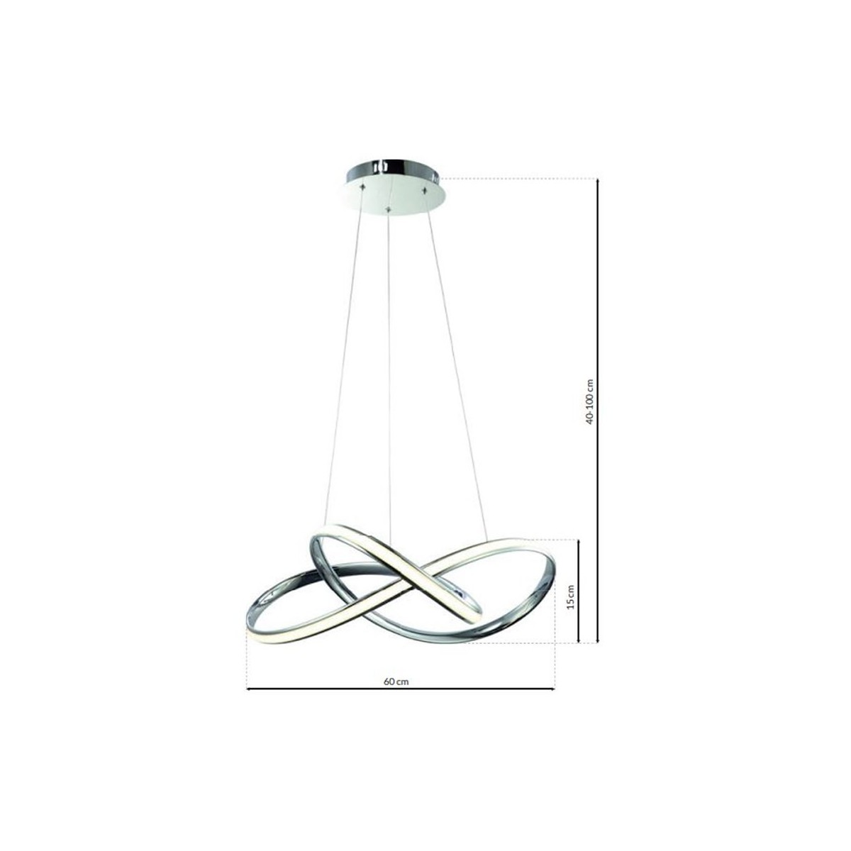 MiLagro CAPPIO CHROME ML3806 nastrojowe światło