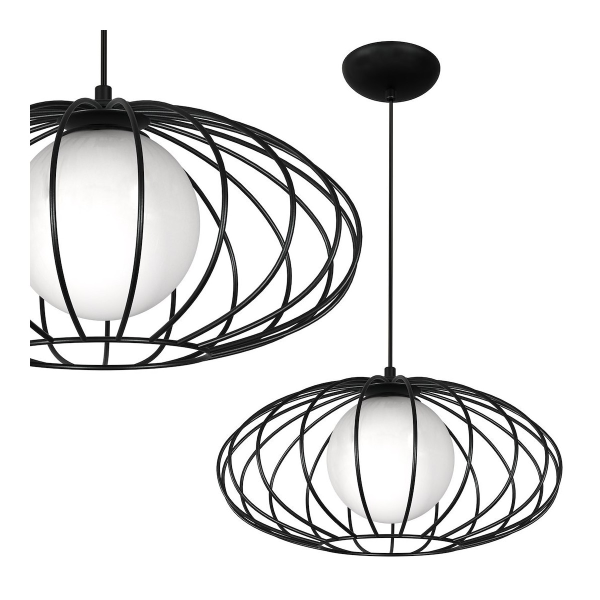 MiLagro KRONOS BLACK MLP4422 designerskie lampy LED