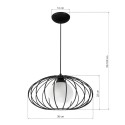 MiLagro KRONOS BLACK MLP4422 designerskie lampy LED