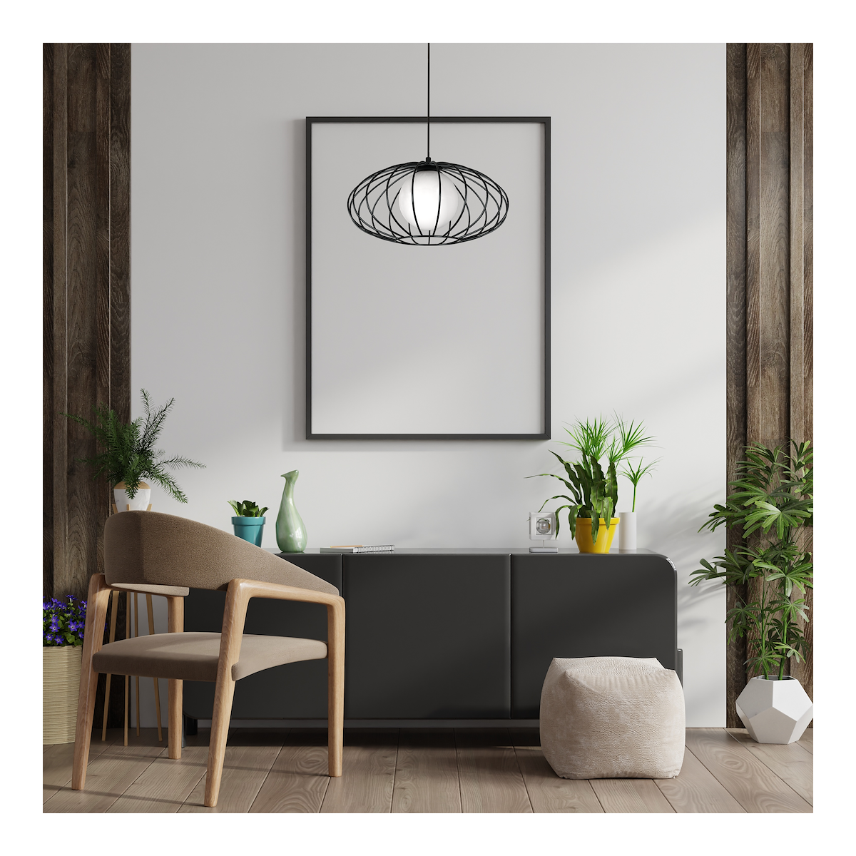 MiLagro KRONOS BLACK MLP4422 designerskie lampy LED