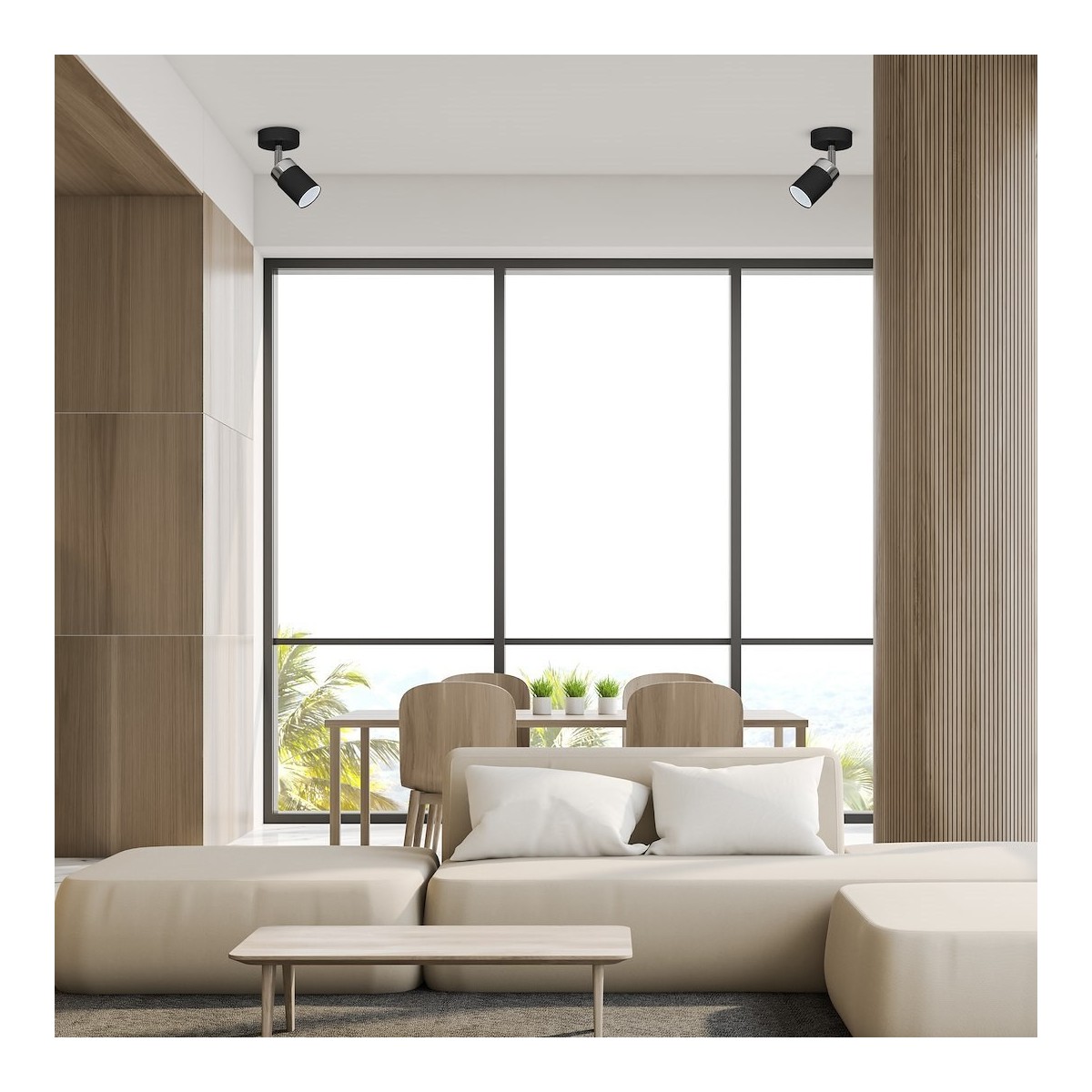 MiLagro Kinkiet JOKER BLACK/CHROME 1xGU10 MLP910